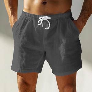 Pantalones cortos de verano para hombre, pantalones cortos de gimnasio por encima de la rodilla, pantalones cortos informales con bolsillos - Product Image 5
