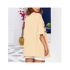 OEM Service numérique imprimé femmes décontracté 100% coton demi manches T-shirt nouveau Design grande taille cou épaule pente confortable - Product Image 6