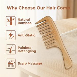 Kit de toilettage de barbe personnalisé en gros avec marque privée, tondeuses, ensemble de soins pour hommes, peigne <span class=keywords><strong>à</strong></span> barbe en bois pour hommes - Product Image 2