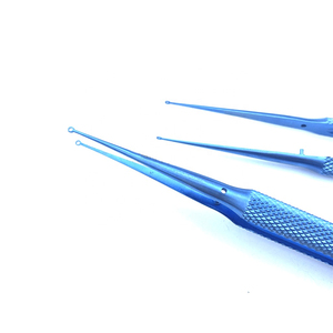 Fórceps de punta de anillo de titanio de alta calidad, instrumentos de Microcirugía Ocular de 18cm, fórceps de Oftalmología de punta de anillo de agujero fino - Product Image 3