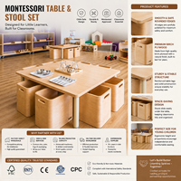 Meubles Montessori pour la maternelle, la garderie, en bois, complets, tout-en-un, pour la salle de classe, la maternelle, l'école préscolaire, les centres d'apprentissage pour enfants