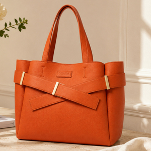 Sac fourre-tout robuste en cuir PU avec motif tissé, grand sac de voyage <span class=keywords><strong>à</strong></span> bandoulière, sac de transport multifonctionnel pour femmes et filles - Product Image 1