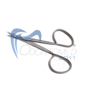 Tijeras Odontomed 2011 Iris Ribbon ODM-30-09E de 3 3/4 pulgadas, acero inoxidable, certificación CE, clase I, para uso hospitalario, instrumentos afilados - Product Image 6