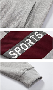 Conjunto Deportivo para Hombre, Sudadera con Cierre y Pantalones Jogger de Forro Polar, Diseño Color Block, Ropa Deportiva para Otoño e Invierno - Product Image 3