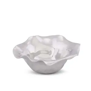 Bol décoratif minimaliste en céramique haut de gamme, écologique et fait main, pour présentoir, table basse, usage domestique, sûr et plaqué – Zahid Exports - Product Image 1