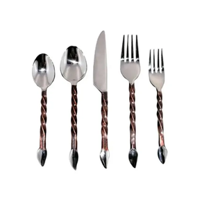 ชุดช้อนส้อมพร้อมกล่องสแตนเลสสีเงินชุดรับประทานชีสทำจาก304 - Product Image 6