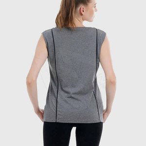 Respirant décontracté dentelle été deux pièces tenues pour femmes grande taille tricoté haut court taille haute Shorts sans manches - Product Image 4