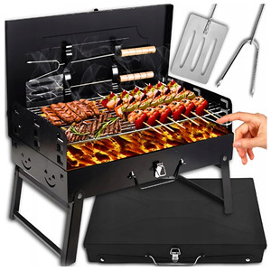 GRILL PLIANT PORTABLE DE TOURISME + Accessoires - Product Image 1