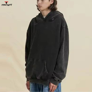 เสื้อฮู้ดแบบสวมหัวผ้าฟลีซสีพื้นพิมพ์ลายดิจิทัลสำหรับผู้ชายเสื้อผ้าแนวสตรีทแวร์ฤดูหนาว - Product Image 2