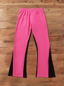 Pantalones Deportivos Personalizados con Parches Vintage para Hombre, Cintura Elástica, Estilo Urbano, Doble Cintura, Pierna Recta, Felpa Francesa - Product Image 3