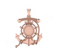 Nouveauté 2025 – Pendentif Croix Ancre en Argent Sterling 925, 31 mm, Sertissage Clos, Plaqué Or, Bijoux Fins, Style Personnalisé, Vente en Gros