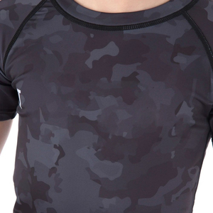 เสื้อแรชการ์ดเด็กแบบใหม่ ระบายอากาศได้ดี ป้องกันแบคทีเรีย เป็นมิตรกับสิ่งแวดล้อม สีพื้นเรียบ 220 GSM ทรงพอดีตัว สไตล์ MMA - Product Image 6