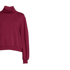 Sweat-shirt chaud à col montant Pull en polaire épaisse pour temps froid - Product Image 5