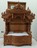 Unité de prière contemporaine en teck moderne, durable et écologique pour la maison sikh, couleur personnalisée, Berma Mandir, salon
