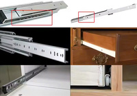 Aodeli muebles modernos para el hogar de acero inoxidable cajón de bola completa gabinete suave enorme cargable diapositivas para dormitorio Comedor Cocina uso