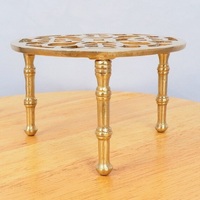 Table d'appoint marocaine en métal, meuble de salon, table basse avec finition antique en aluminium coulé, table d'appoint industrielle