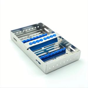 Cassette en acier pour instruments chirurgicaux, autoclave, 7-8 pièces, plateau de stérilisation, équipement médical dentaire, manuel - Product Image 4