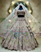 Lehenga Choli pour femme en organza de soie de qualité supérieure, avec dentelle, broderie élégante, sequins, travail de découpe, et tissu Cancan Patta, élastique
