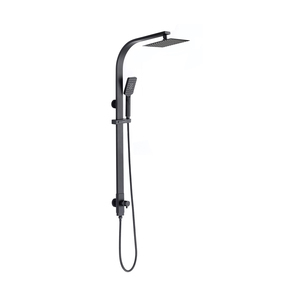 Système <span class=keywords><strong>de</strong></span> <span class=keywords><strong>douche</strong></span> mural à pression équilibrée, pomme <span class=keywords><strong>de</strong></span> <span class=keywords><strong>douche</strong></span> pluie <span class=keywords><strong>de</strong></span> 10 pouces avec <span class=keywords><strong>barre</strong></span> coulissante et douchette à main - Product Image 2