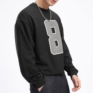 Sudadera Nueva de Moda con Cuello Redondo y Manga Larga, 100% Algodón, Bordado con Logotipo Personalizado, Impresión Digital, Hombros Caídos, para Invierno - Product Image 1