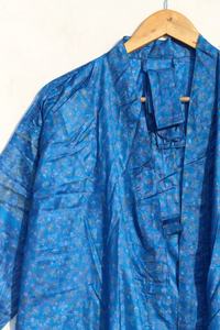 Batas Kimono Sari de Seda, Batas de Seda Reciclada, Batas de Mujer, Novedad - Product Image 3