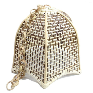 Cubierta de lámpara colgante con motivo de ratán rústico envejecido asiático clásico al mejor precio, pantalla de ratán Natural para decoración del hogar Dreamhouse - Product Image 5