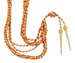 Cordons d'épaule torsadés en fil métallique, prix de gros, accessoires uniformes, aiguillette uniforme - Product Image 2