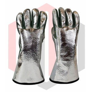 Gants de soudage à double face populaires de haute qualité, résistants à la chaleur, antistatiques, résistants à la déchirure, 11 oz, 16 pouces, sans poudre - Product Image 1