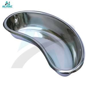 Plato de riñón de acero inoxidable médico ALMAC para sujetar herramientas y apósitos Acabado pulido y reutilizable para hospitales - Product Image 1