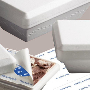 60 Cajas Térmicas de Poliestireno Blanco para Alimentos, para Helados, KristalGel, 350gr - Product Image 3