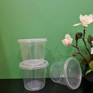 Producto sostenible 2025 Fábrica 16oz 24oz Forma redonda Contenedor de alimentos de plástico con tapa Contenedores de alimentos Plástico PP transparente - Product Image 6