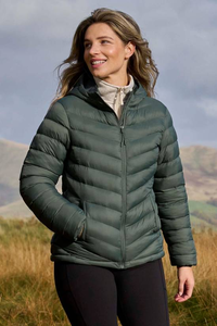 Custom Knitted Canvas Puffer Jacket Bubble <b>Coat</b> with <b>Thick</b> Cotton Lining <b>Winter</b> Jacket for Women - Product Image 4