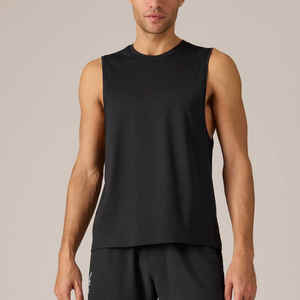 Camisetas sin mangas de culturismo para hombre con logotipo personalizado a la moda al por mayor, camiseta sin mangas transpirable Lisa para gimnasio para hombre - Product Image 1