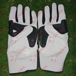QASWA SPORTS High Quality Baseball Infield Batting Gloves Maroon <b>Black</b> White Customized Leather Unisex Lightweight Durable Soft - Product Image 4