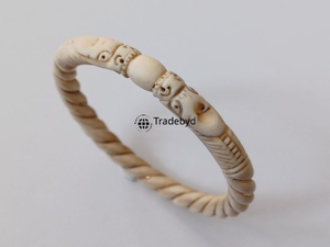 Designer Bone Inlay Bangle Stylish Unisex Jewelry Premium Quality for Fashion Gift Tradebyd - Product Image 5