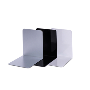 Metal <b>bookends</b>, gray, 14 x 12 x 14 cm, magnetic - Product Image 3