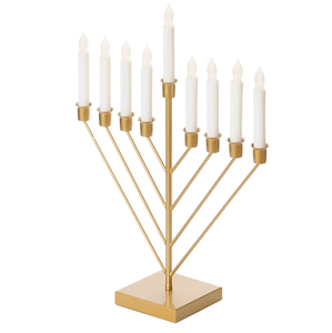 Nouvelle menorah de bougie en métal de conception classique pour la décoration de Noël pièce maîtresse de mariage bougeoir maison décor de table - Product Image 2