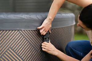 Bain à remous gonflable portable pour 4 à 8 personnes <span class=keywords><strong>avec</strong></span> jets de massage et chauffage | Idéal pour les loisirs de plein air et les centres de villégiature - Product Image 6