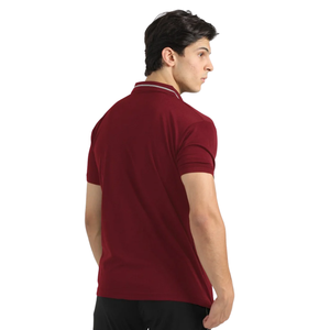 Polo Rojo y Gris para Hombre, Manga Corta, Ropa Deportiva Informal, Elegante, Cómodo, Tejido Transpirable de Alta Calidad, Prenda Superior de Moda - Product Image 4