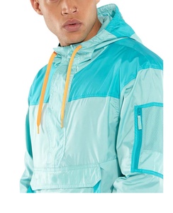 Chaqueta cortavientos transpirable de poliéster 100% de talla grande para gimnasio, Fitness, venta al por mayor, chaqueta cortavientos, anorak de secado rápido de alta calidad - Product Image 3