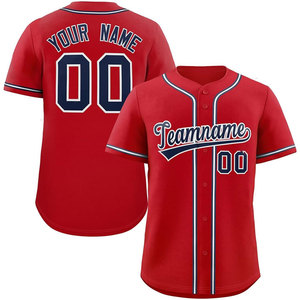 Maillots de baseball imprimés par sublimation de qualité supérieure, style hip-hop, personnalisation complète, OEM, expédition rapide, directement de l'usine, faible MOQ - Product Image 3