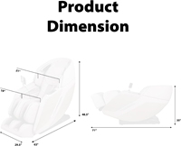 Meilleurs fauteuils de massage Shiatsu, fauteuil inclinable complet pour le corps, fauteuil de massage à gravité zéro électrique avec rouleaux de massage pour les pieds et le cœur intégrés, air comprimé