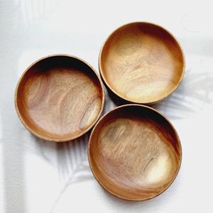 Wholesale Price Acacia <b>Small</b> Wood Serving Bowl <b>for</b> Salads Fruit Food Nuts High Quality Handcrafted Wooden Bowl <b>for</b> Sale - Product Image 2
