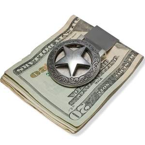 Vente en gros usine chinoise pince à billets personnalisée avec placage métallique - Product Image 5