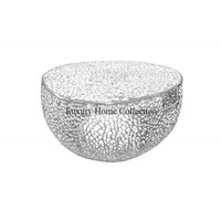 Table d'appoint de luxe en or, design royal, fabrication artisanale, aspect attrayant, design de piédestal décoratif