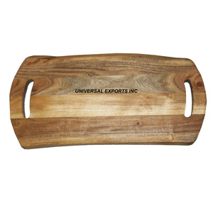 Planche à découper rectangulaire en bois de haute qualité bloc à découper fait à la main classique élégant Designer planche à découper - Product Image 1