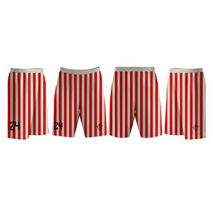 Shorts de basket-ball avec logo brodé par sublimation, shorts de basket-ball respirants, OEM, légers, style à cordon de serrage - Product Image 4