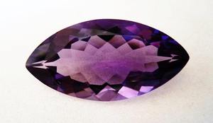 Pierre précieuse taillée en marquise d'améthyste brésilienne naturelle de qualité supérieure avec taille personnalisée pour la fabrication de bijoux disponible au taux de vrac - Product Image 2