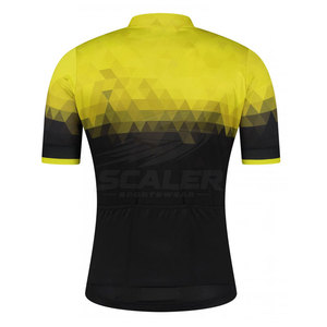 Maillot de cyclisme professionnel imprimé par sublimation, style équipe, en tissu extensible pour la compétition et un confort tout au long de la journée - Product Image 2
