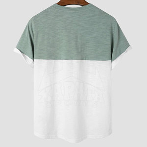 Camisetas Personalizadas con Cuello Redondo para Hombre, 100% Algodón, Tejido de Felpa, Secado Rápido, Transpirable, Corte Holgado, Estilo Casual, Más Popular, Tallas Grandes - Product Image 2